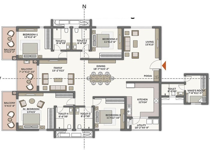 Birla Advaya 4 BHK Floor Plan